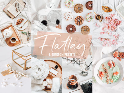 flatlay lightroom preset for product photography